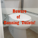 beware of running toiles